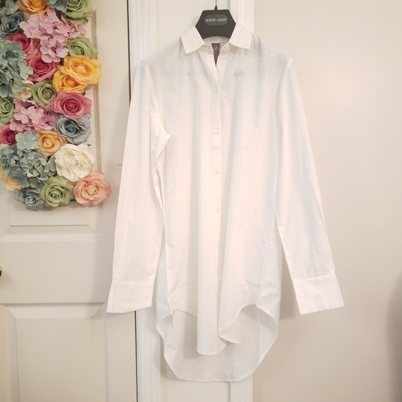 New Anthro MAUDE VIVANTE Cotton Button Down Shirt - Picture 7 of 9